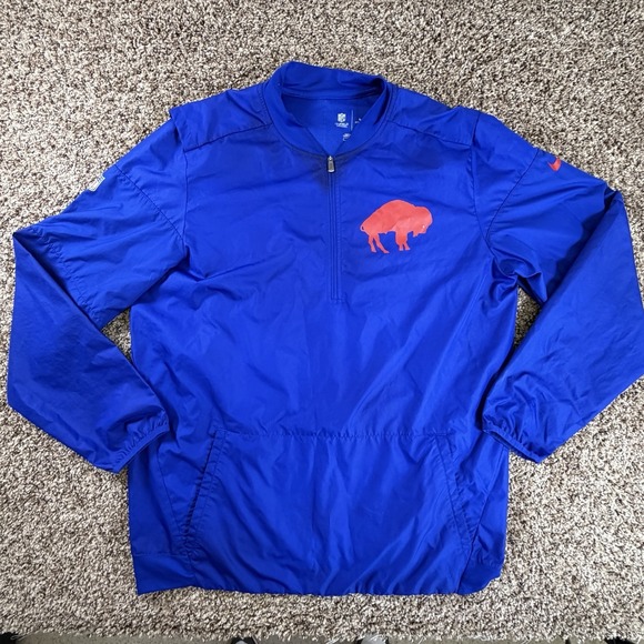 NIKE Storm-Fit On Field Buffalo Bills Long Sleeve 1/4 Zip Pullover Men's Large - Picture 2 of 10